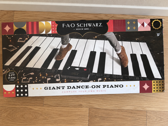NEW IN BOX FAO Schwarz Giant 69" Dance-On Floor Piano Mat 🎹✨