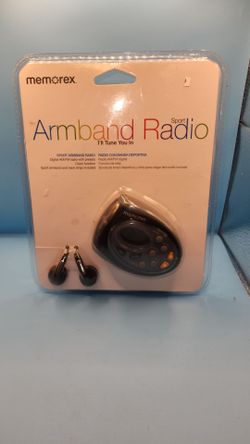Memorex Digital AM FM Armband Radio MR4402BK Battery Operated NIP