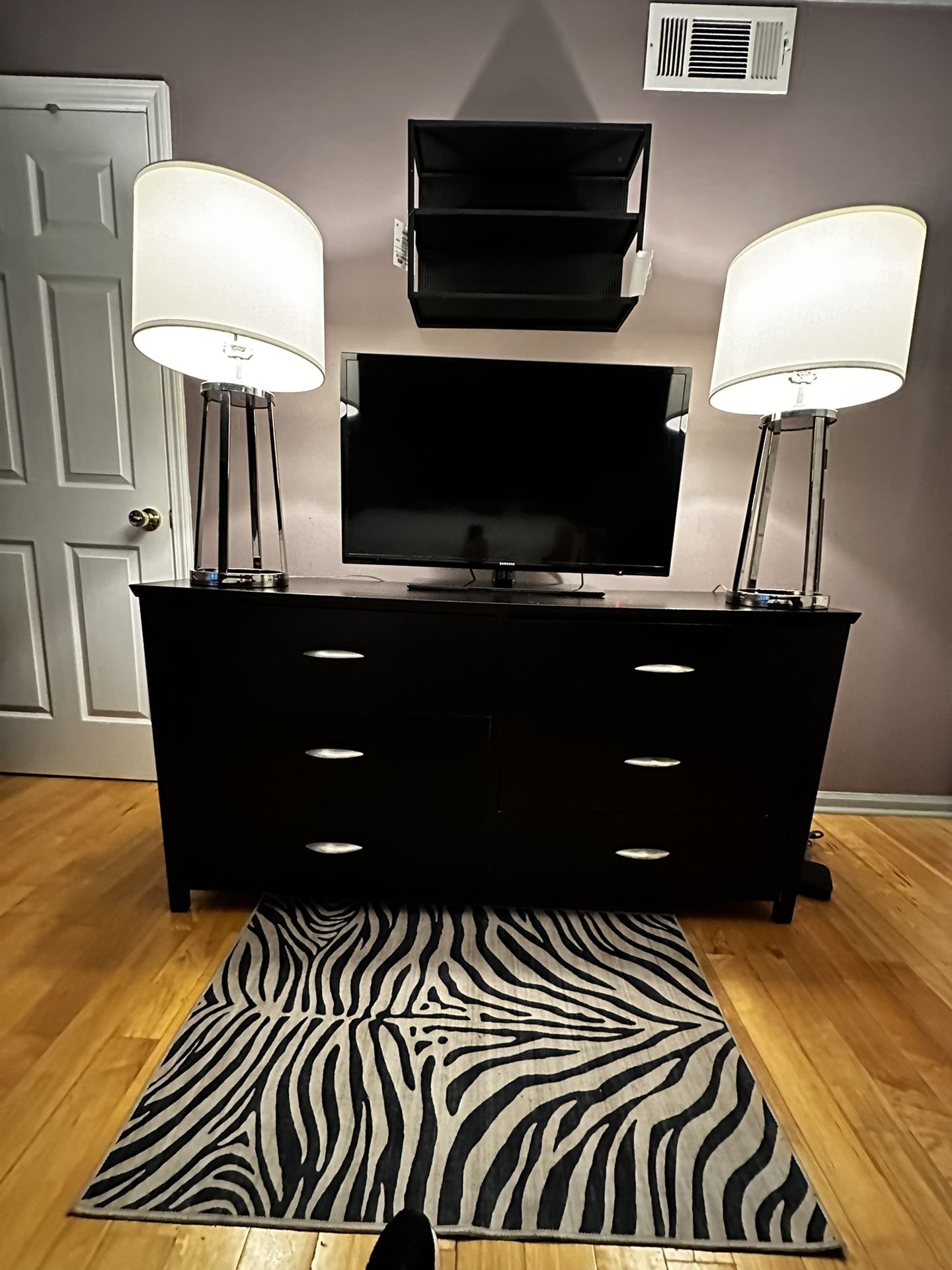 Beautiful Pair of Designer Crate and Barrel Lamps