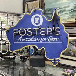Vintage Foster’s Beer Neon Sign