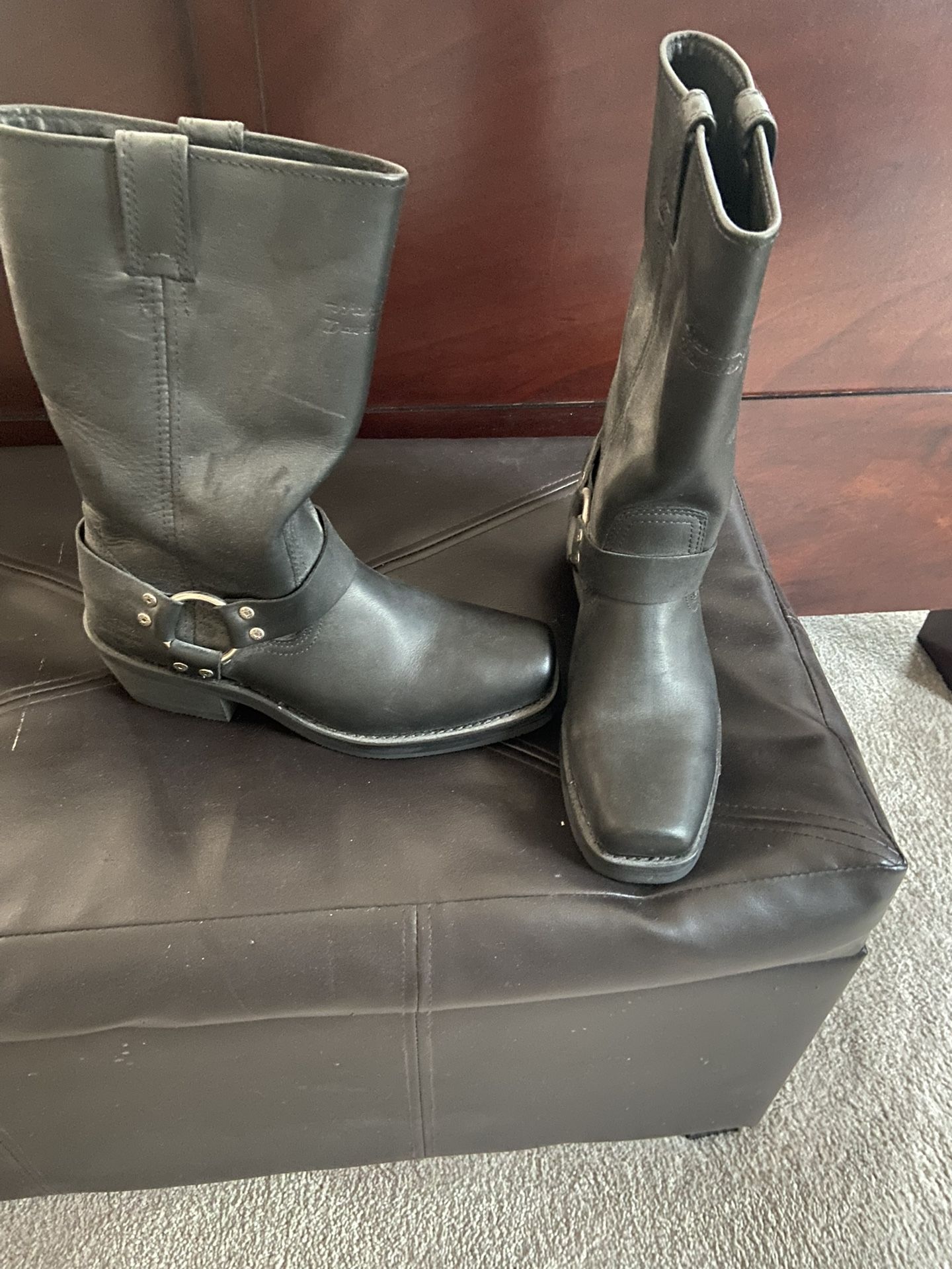 Steel Toe Harley Boots Size 10