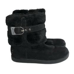 G by Guess Womens Amburr Faux Suede Cold Weather Winter Boots Sz 8M