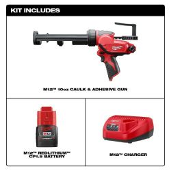 Milwaukee M12 Caulk Gun Kit