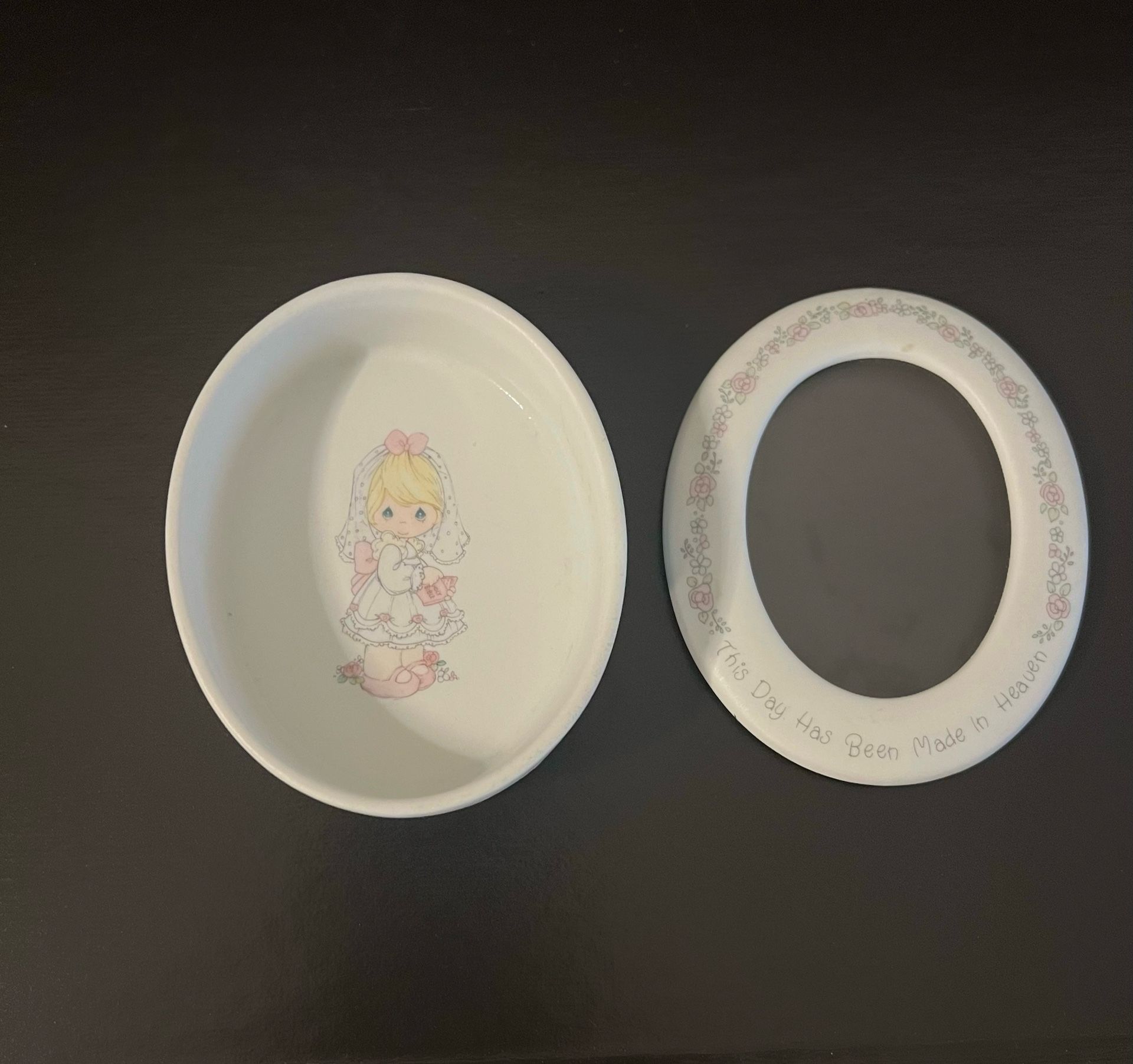 Enesco 1990 Vintage Trinket Jewelry Box