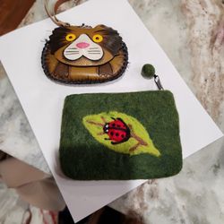 Vintage And Playful Change Purse/Clutch