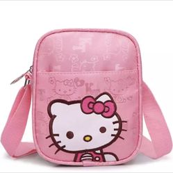 Kawaii Cartoon Hello Kitty Storage Bag Purse Crossbody Shoulder Bag