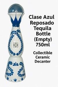 Clase Azul Reposado Tequila Bottle (Empty) 750ml – Collectible Ceramic Decanter