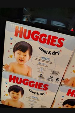 Brand New Huggies 66pk Diapers - $19 per box