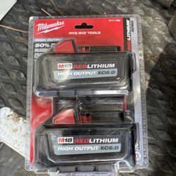 Milwaukee 6.0 batteries