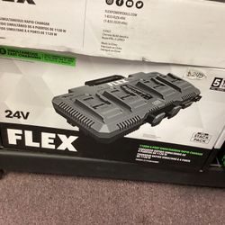 Flex Corded 24v 4-Port Battery Charger $240