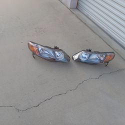 06 To 08 Headlights Honda Civic Sedan