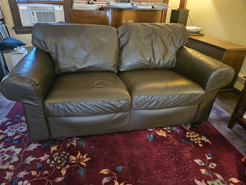 IKEA Leather Sofa 