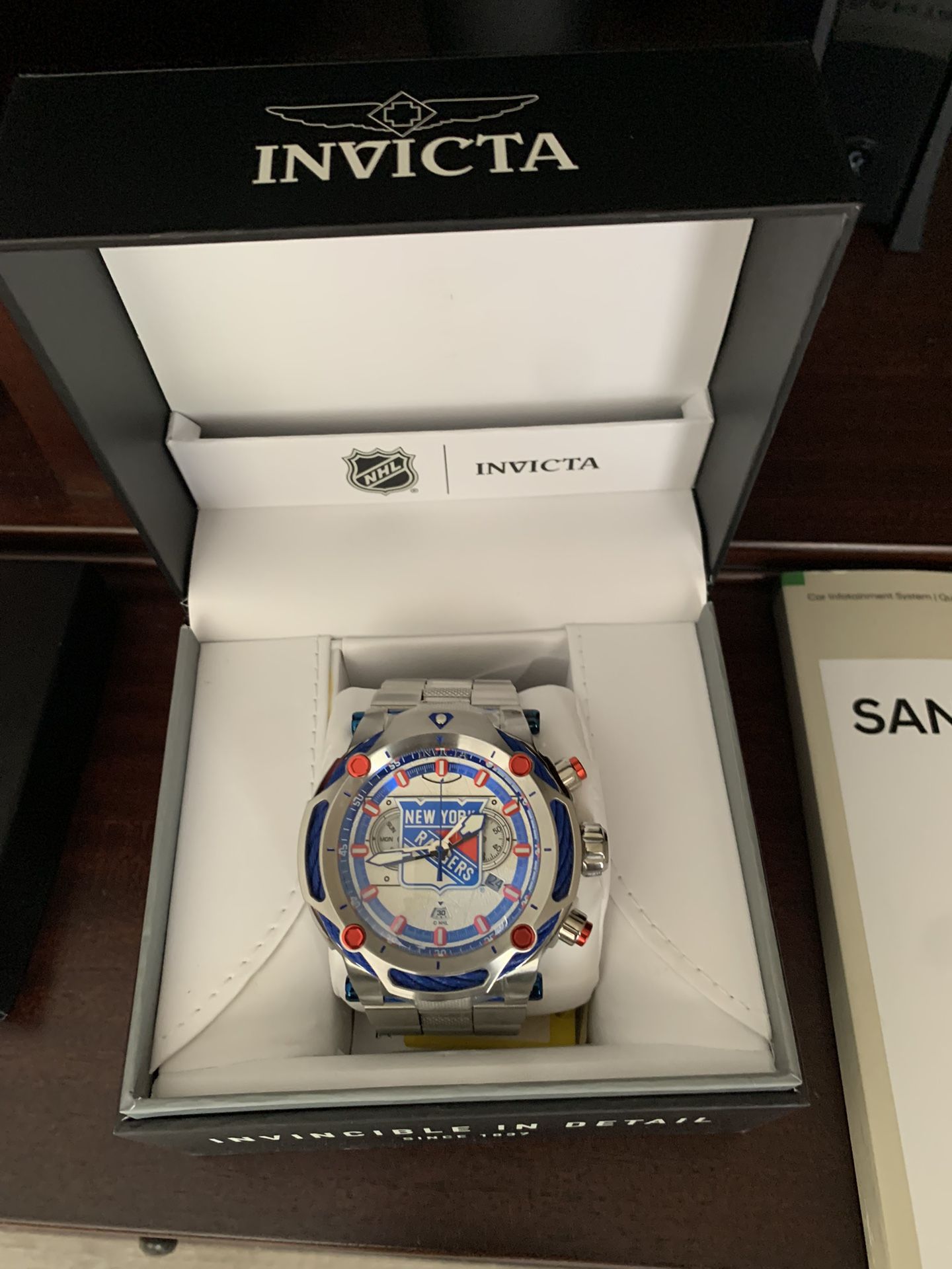 Jason Taylor 60mm Invicta Watches INVICTA NHL NY RANGERS SWISS