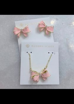 KS pink bow set