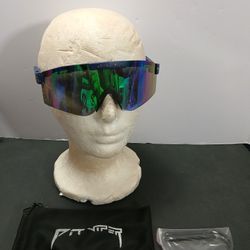 Pit Viper Polarized Navy Blue Sunglasses Unisex C12