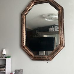 Antique entry way mirror