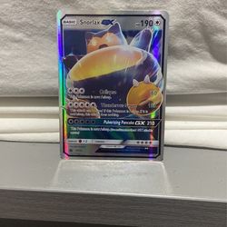 Snorlax Gx Pokemon Card