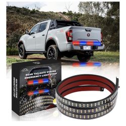 60” Light Bar LED Red/Blue Strobe Emergency Light Strip