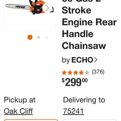 Echo CS-3510 34.4cc Gas Chainsaw with 16" Bar & Chain