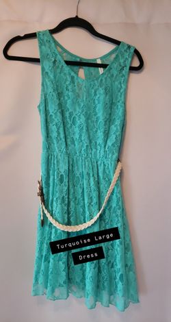 Turquoise dress Large