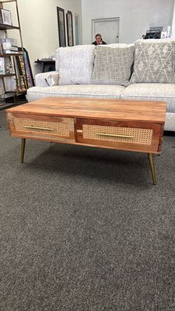 Solid wood coffee table