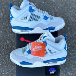 Jordan 4 Retro ‘Military Blue’ IN HAND 9C, 6Y, 6.5Y, 7Y, 8.5M, 10.5M, 11M, 12M