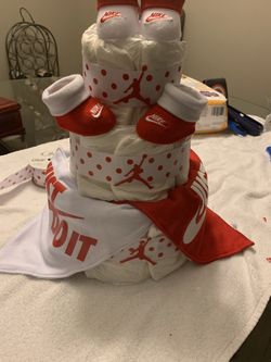 New Nike Jordan diaper cake