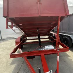 New 8x4x12 Diamond Walls Hydraulic Dump Trailer 