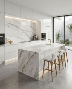 Warehouse Direct SALE Prefab quartz full slab countertop-Golden Serenity