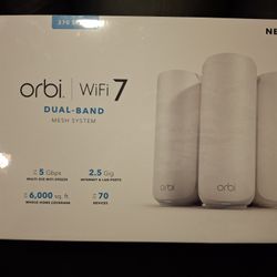 Orbi WiFi 7 Router & 2 SATELLITES.  NEW IN BOX