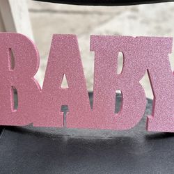 Baby Shower Glitter Sign