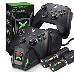 Xbox Controller Charger Station with 2x2550mAh Rechargeable Battery Packs  for Xbox One/Series X|S Control for Sale in Pasadena, CA - OfferUp
