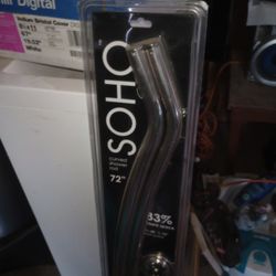 curved shower rod 72"