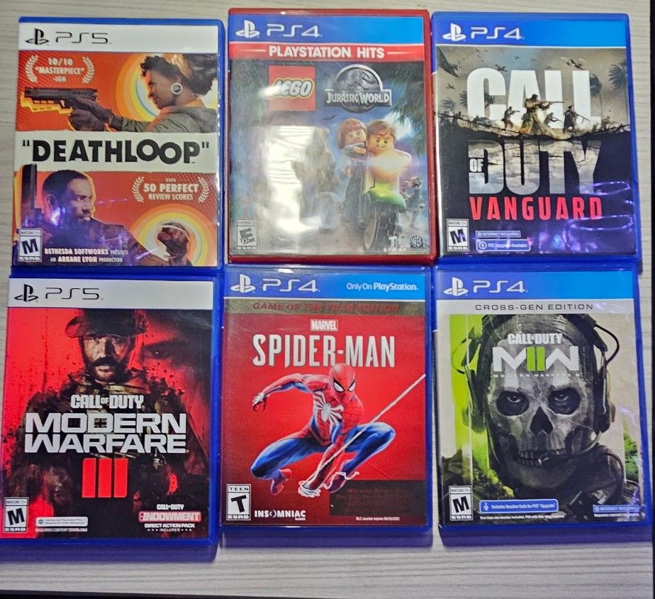 PS5 - PS4 GAMES $20 EACH