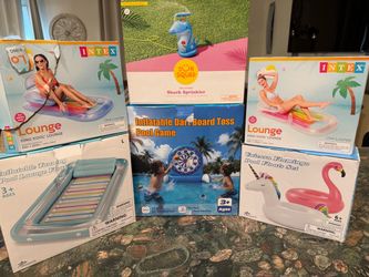Pool Float & Water Toy Bundle – 6 Items