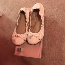 Juicy Couture white ballet flats 
