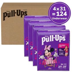 Brand New Pull Ups For Girls 124 Count