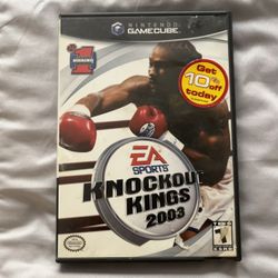 Knockout Kings 2003 (Nintendo GameCube, 2002) Complete In Box CIB Tested 
