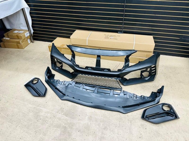 For 2016-2021 Honda Civic Front Bumper Cover Grille Type R Style