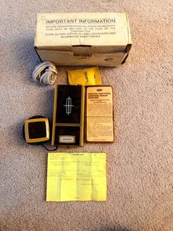 VINTAGE LINCOLN GARAGE DOOR OPENER