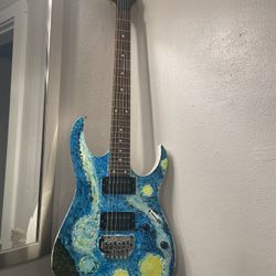 Hand painted Ibanez Guitar