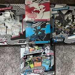 Pokemon Black Bolt & White Flare ETB, BINDERS & POSTER