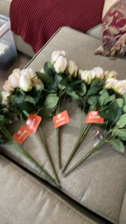 Blush artificial rose buds