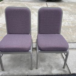 2 Stackable Banquet Chairs