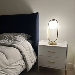 Nordic Art Deco Two Golden Lamp Stands (set of 2)