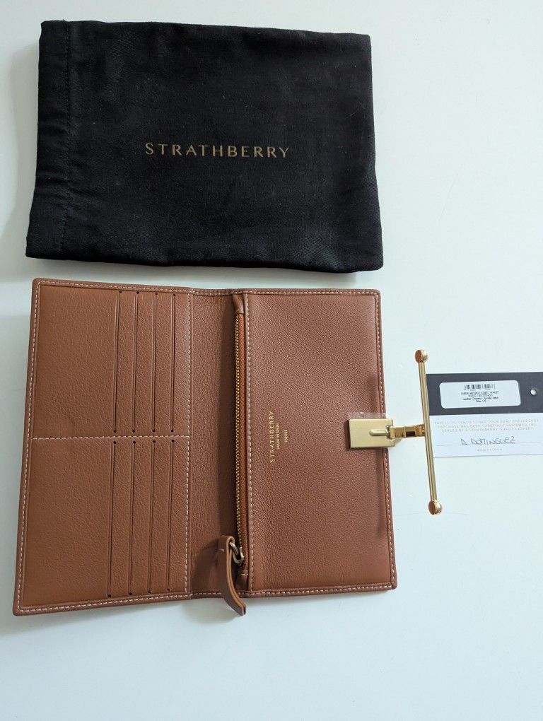 Strathberry Large Melville Street Wallet Chestnut