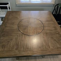 Living Spaces Table With Lazy Susan