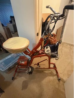 Antique Vita-Master Motorized Exerciser Bicycle Machine, Model EXC-2, Westinghouse Electric