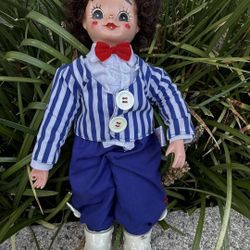 Vintage Brien's Clown Doll – 1984 – Handmade in Korea