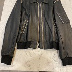 Vintage Leather Indian Motorcycle Jacket 